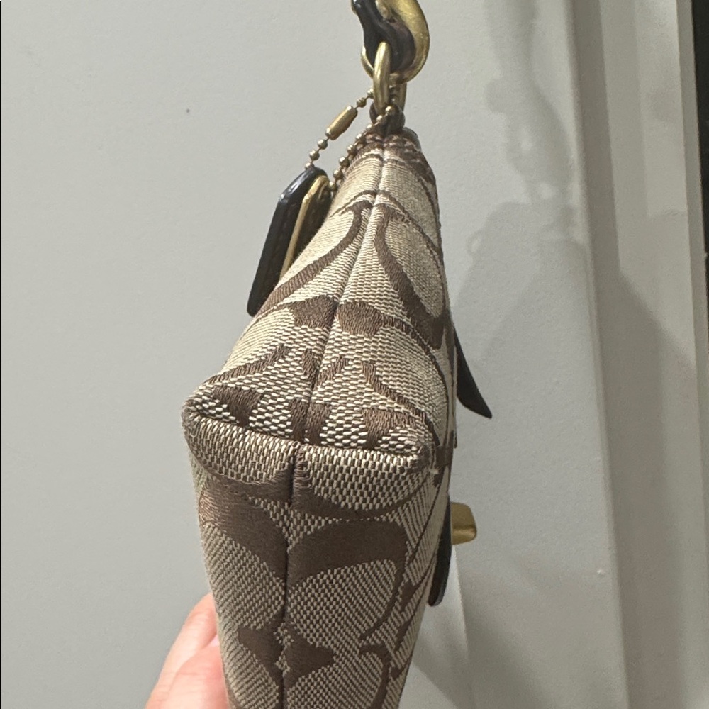 Coach Signature Canvas & Leather Clutch - Picture 8 of 15